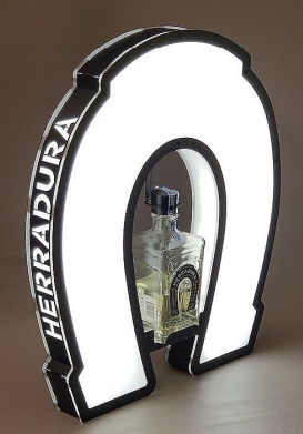 Herradura フルカラー LED アクリル製 メタルシャンパンボトルプレゼンター ナイトクラブ用 8