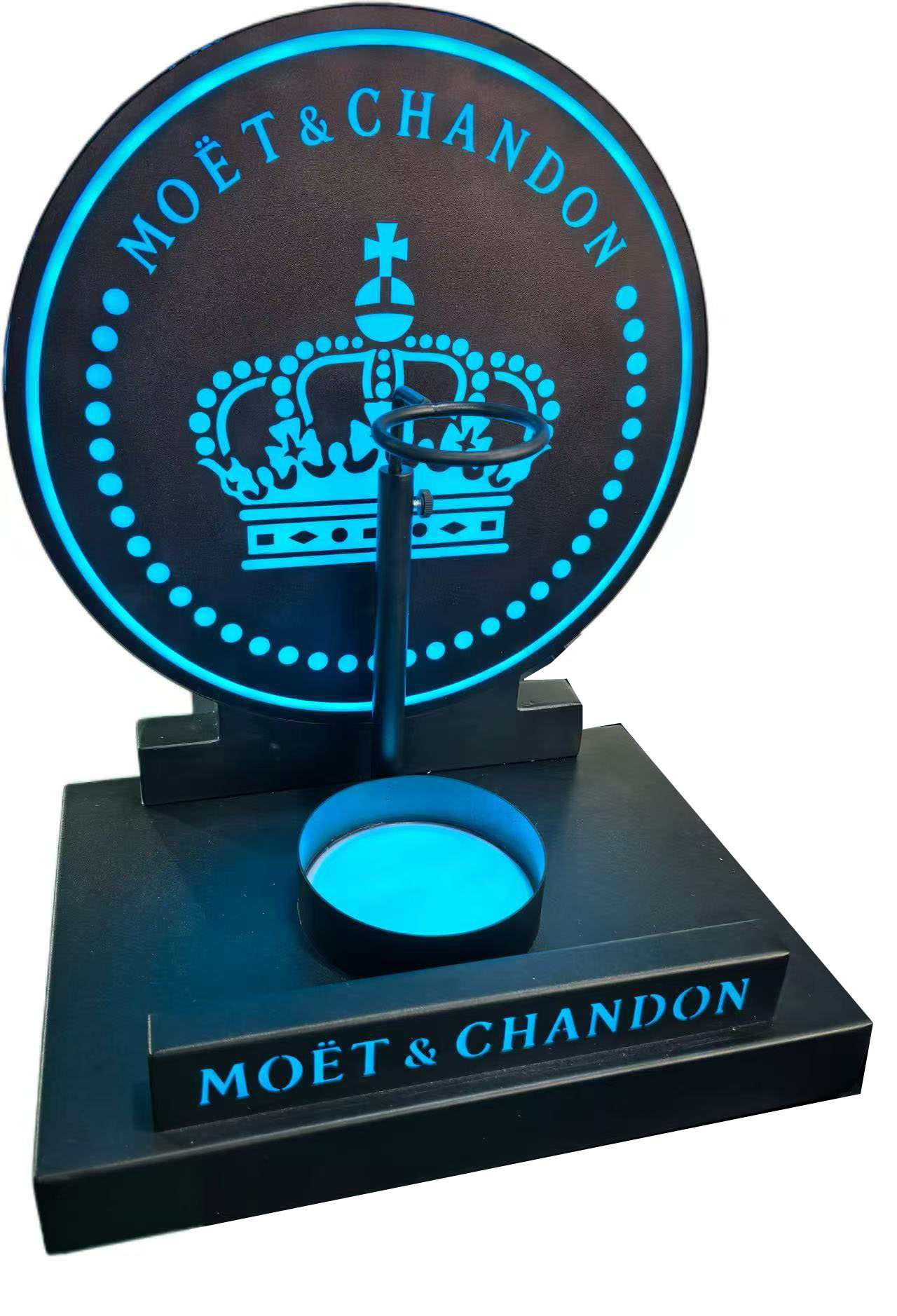 Mai Gabatar da Kwalbar Moet &amp; Chandon RGB LED Metal Champange Don Dakin Dare 2
