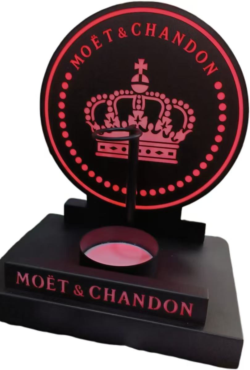 Mai Gabatar da Kwalbar Moet &amp; Chandon RGB LED Metal Champange Don Dakin Dare 4