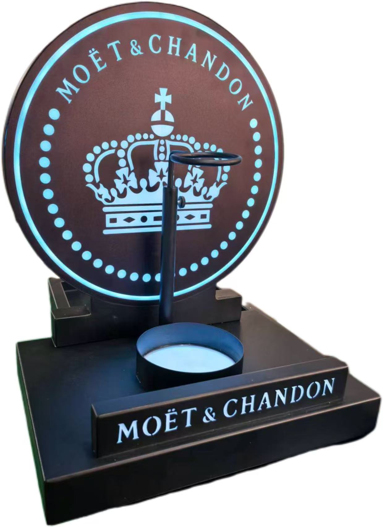 Mai Gabatar da Kwalbar Moet &amp; Chandon RGB LED Metal Champange Don Dakin Dare 6