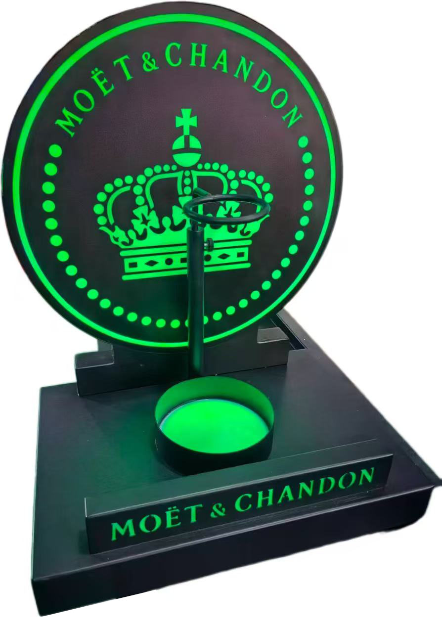 Mai Gabatar da Kwalbar Moet &amp; Chandon RGB LED Metal Champange Don Dakin Dare 7