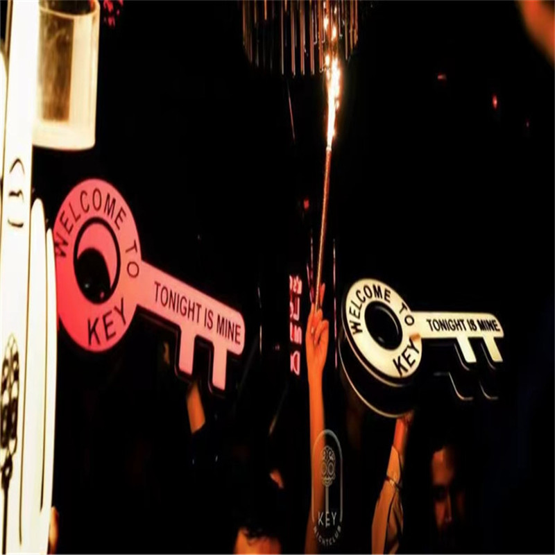 Presentador de botellas de champán de acrílico negro con LED LED a todo color y logotipo personalizado para discoteca - 1776338064939607 3