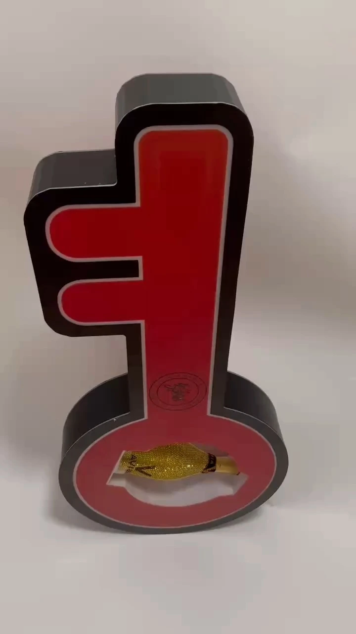 Customized Logo Full Color LED Acrylic Black Card Champagne Bottle Presenter For Nightclub-1776338064939607 1