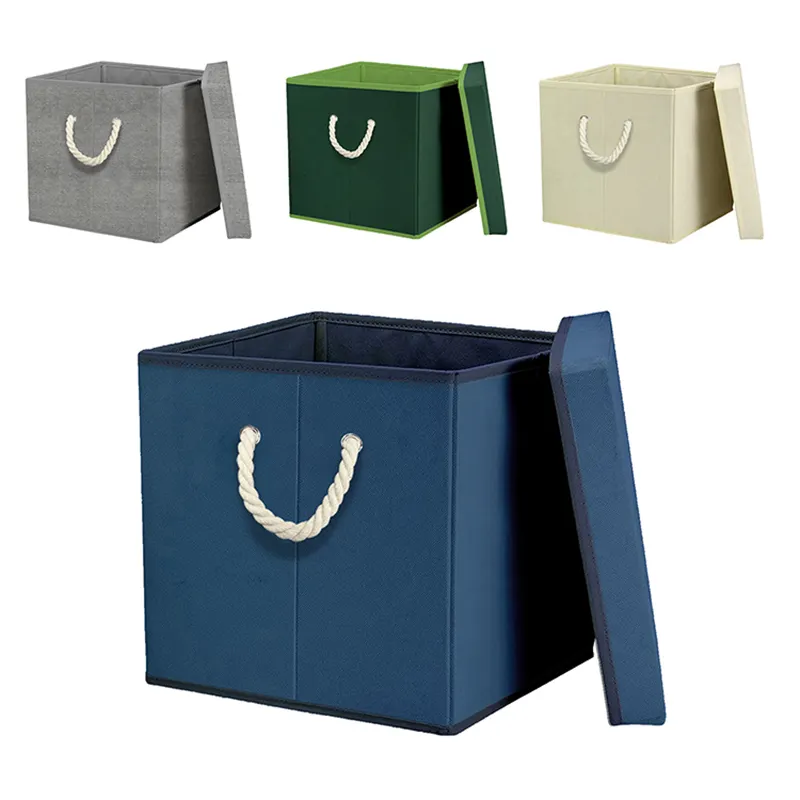 Cartoon Fabric Toy Storage Box: Ideal for Kids Room Decor & Fabric Storage Solutions 1