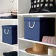 Фабрика складных белых контейнеров для хранения для супермаркетов. Льняная ткань. 4