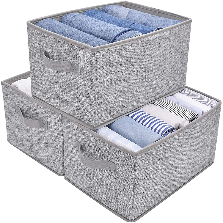 Fabric storage box with dividers 1