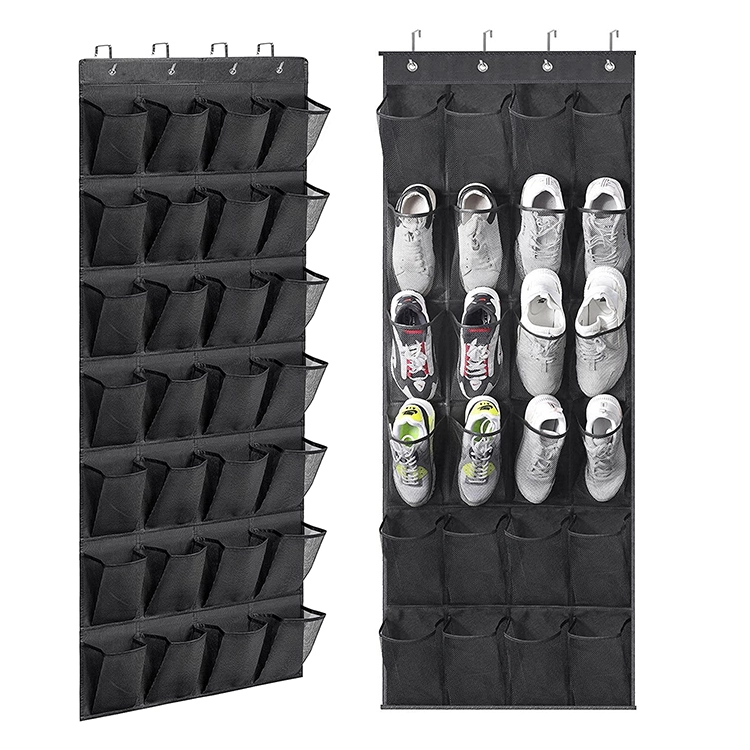Mesh Pockets Door Shoe Organizer Hanging 1