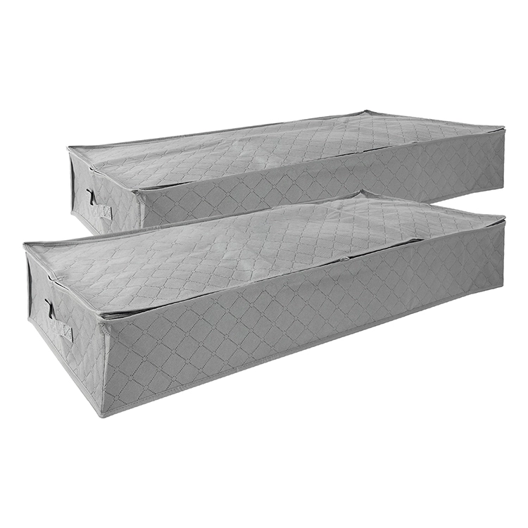 Collapsible quit fabric storage bag 1