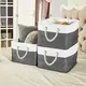 Складной контейнер для хранения Duoyou Storage Navy из льняной ткани и ЭВА, новое поступление 5
