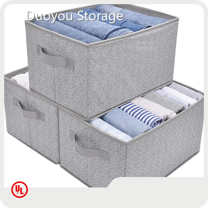 Серый тканевый ящик для игрушек DYA002 для магазина Marketplace от Duoyou Storage 1