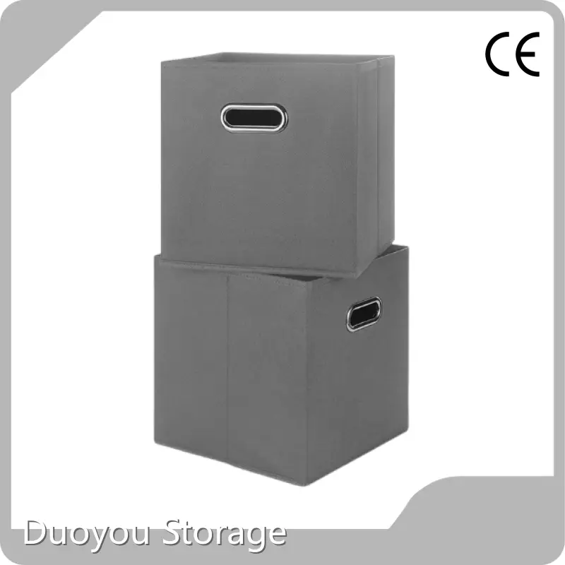 Duoyou Storage Белые тканевые ящики для хранения. Тканевый ящик с металлической ручкой. Белые тканевые ящики для хранения. Сделано в Китае. 1