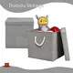 Duoyou Storage штабелируемые тканевые ящики для хранения, серые складные ящики из льняной ткани по хорошей цене 1