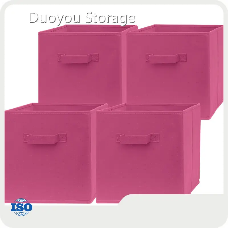 Складные тканевые контейнеры из ткани и картона для супермаркетов - Duoyou Storage 1