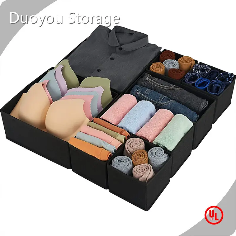 Складной тканевый контейнер для хранения, серый, для Marketplace от Duoyou Storage 1