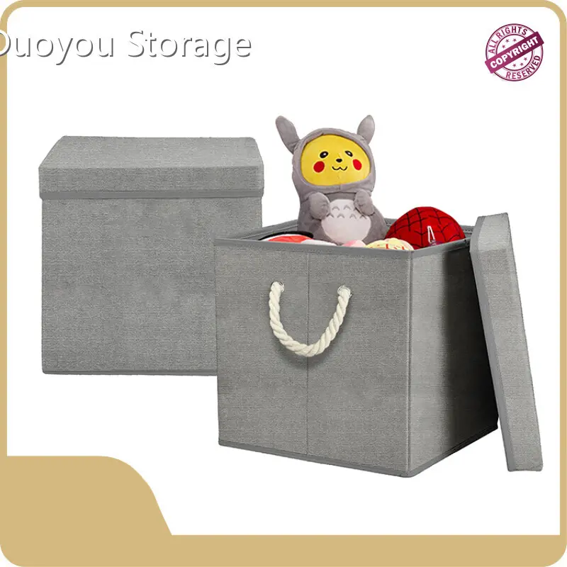 Квадратные тканевые ящики для хранения Duoyou Storage 30*30*30 см или другие размеры, квадратные тканевые ящики для хранения, персонализированные 1