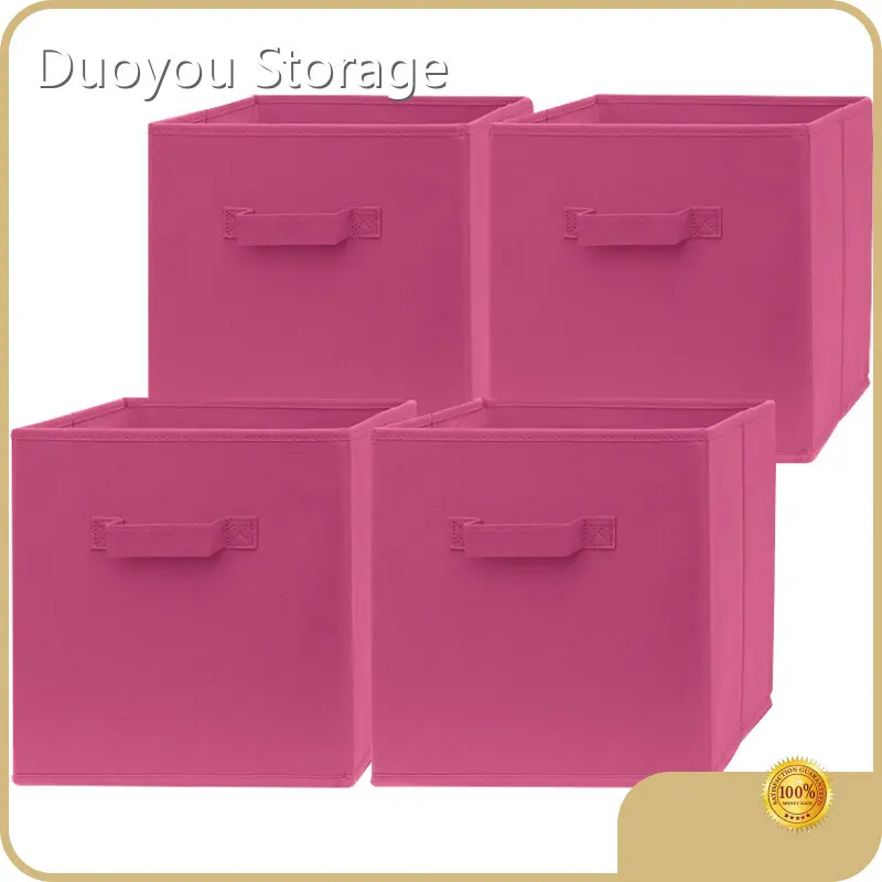 Детские холщовые коробки для хранения, ткань + картон — для магазина — Duoyou Storage 1