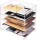 Clear Acrylic Letter Tray Custom Logo - - HQ ACRYLIC 1
