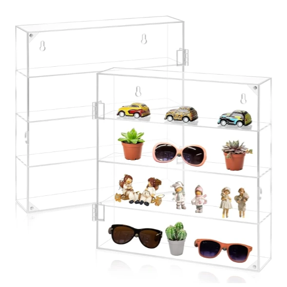 Vitrina de acrílico premium para figuras pop y mini juguetes - Caja de almacenamiento de 3 capas 1