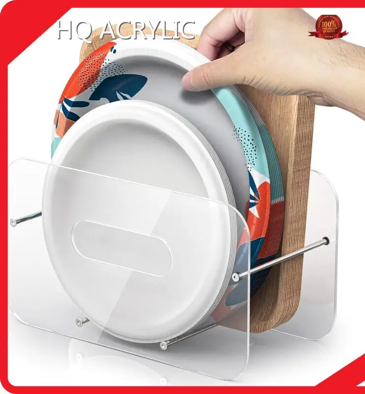 Acrylic Storage Rack Paper Plate Organizer by HQ ACRYLIC 1