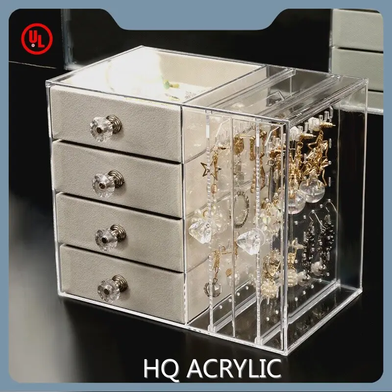 Acrylic Jewelry Display Case Black - - HQ ACRYLIC 1