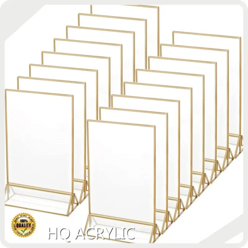 Bulk Acrylic Sign Holders Customized Logo - - HQ ACRYLIC 1