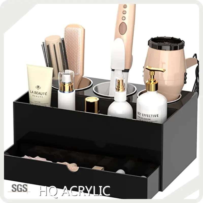 Acrylic Hair Brush Holder Acrylic Bathroom Storage Box - - HQ ACRYLIC 1