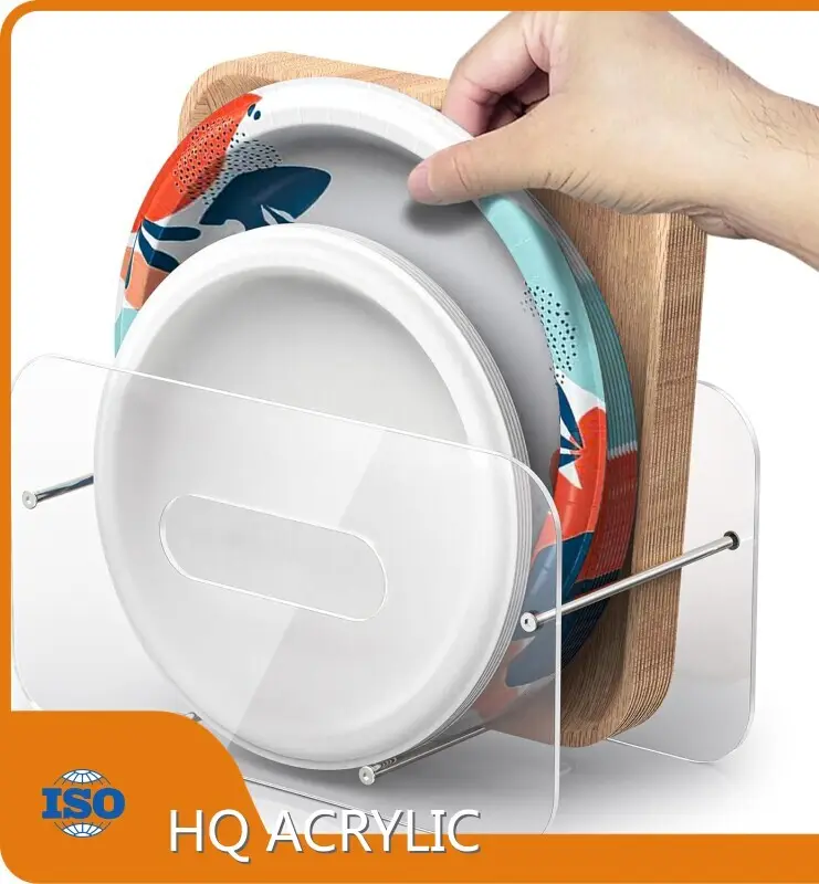 Acrylic Display Stand Manufacturer Acrylic Paper Plate Holder by HQ ACRYLIC 1