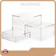 Display Risers Acrylic Set of 3 Display Stand with Hollow Bottoms by HQ ACRYLIC 1