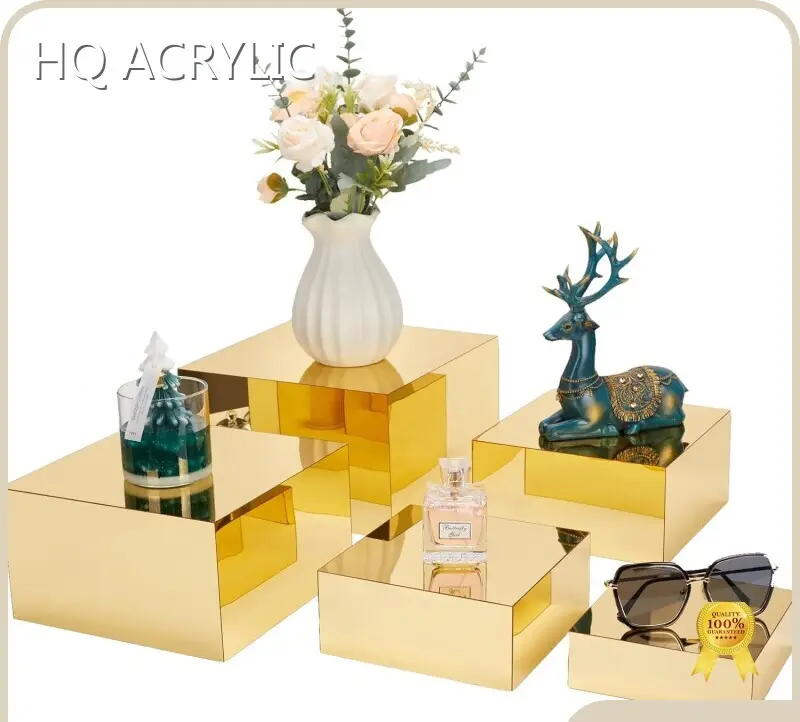 Solid Acrylic Risers Clear - - HQ ACRYLIC 1