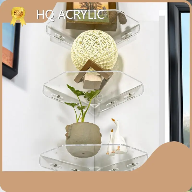 Acrylic Book Holder Acrylic Corner Floating Shelves by HQ ACRYLIC 1