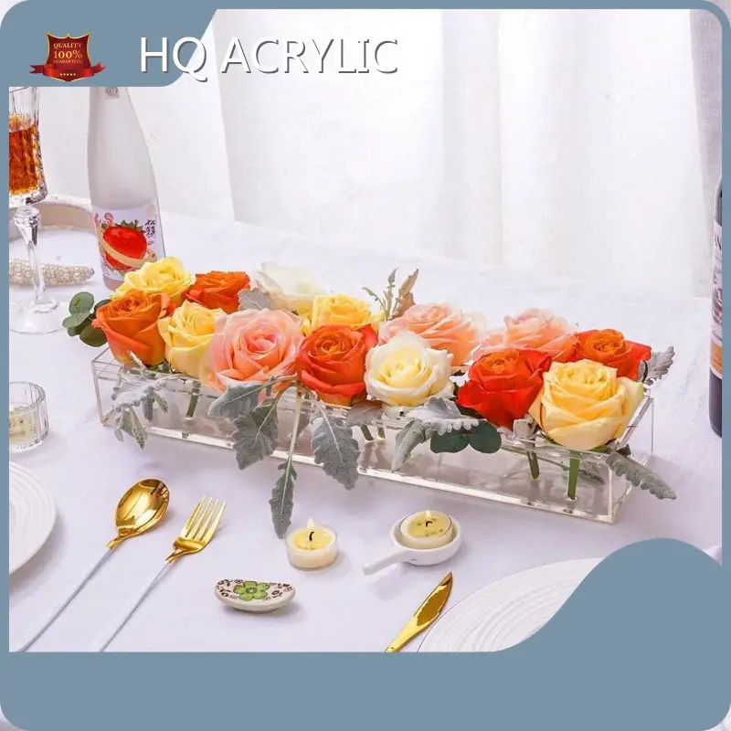 Clear Acrylic Flower Box Customized Accepted by HQ ACRYLIC 1