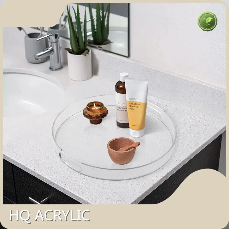 Acrylic Tray with Handles Transparent - - HQ ACRYLIC 1