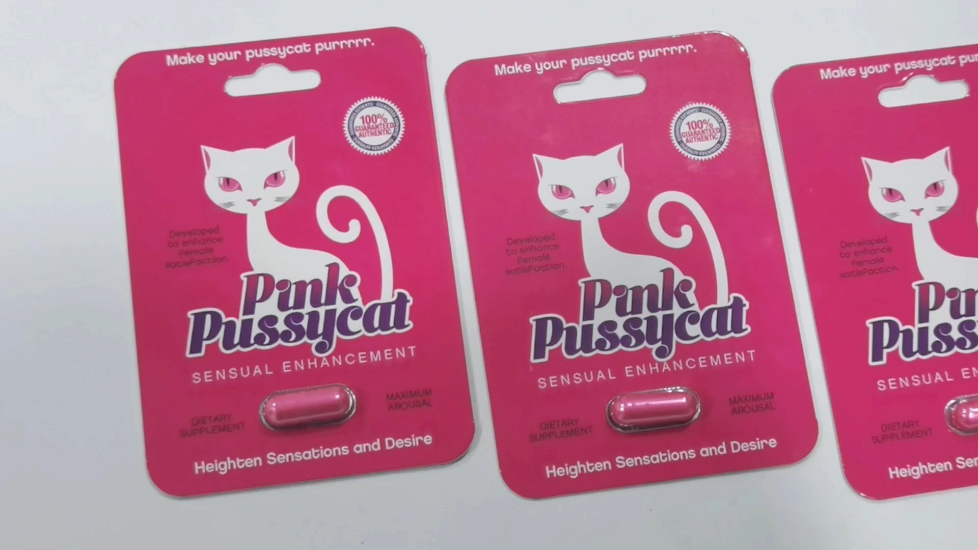 Vrouwelijke kaart Seksuele drift pillen Libido verbetering Pinkcat capsules 1