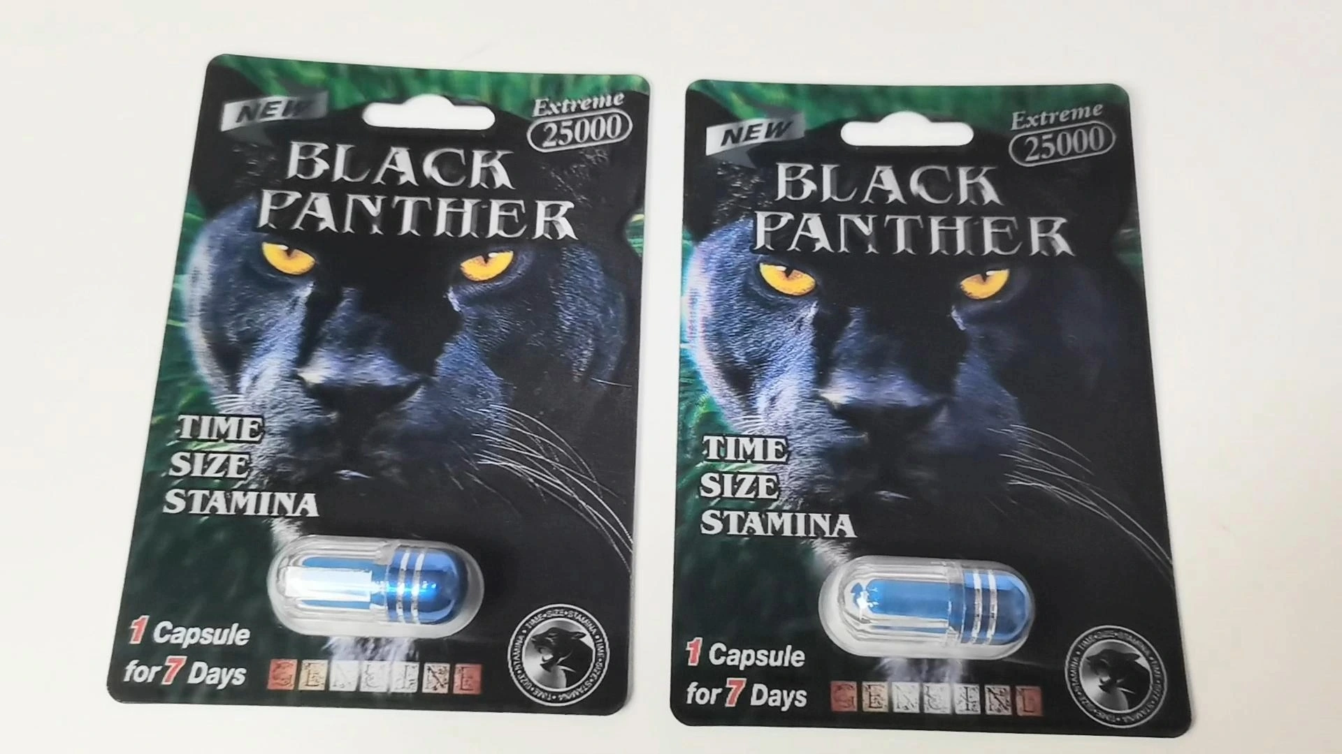 Rhino 69 3D Pillenkaarten Blisterverpakking Kaart Met Plastic Deksel Fles 1