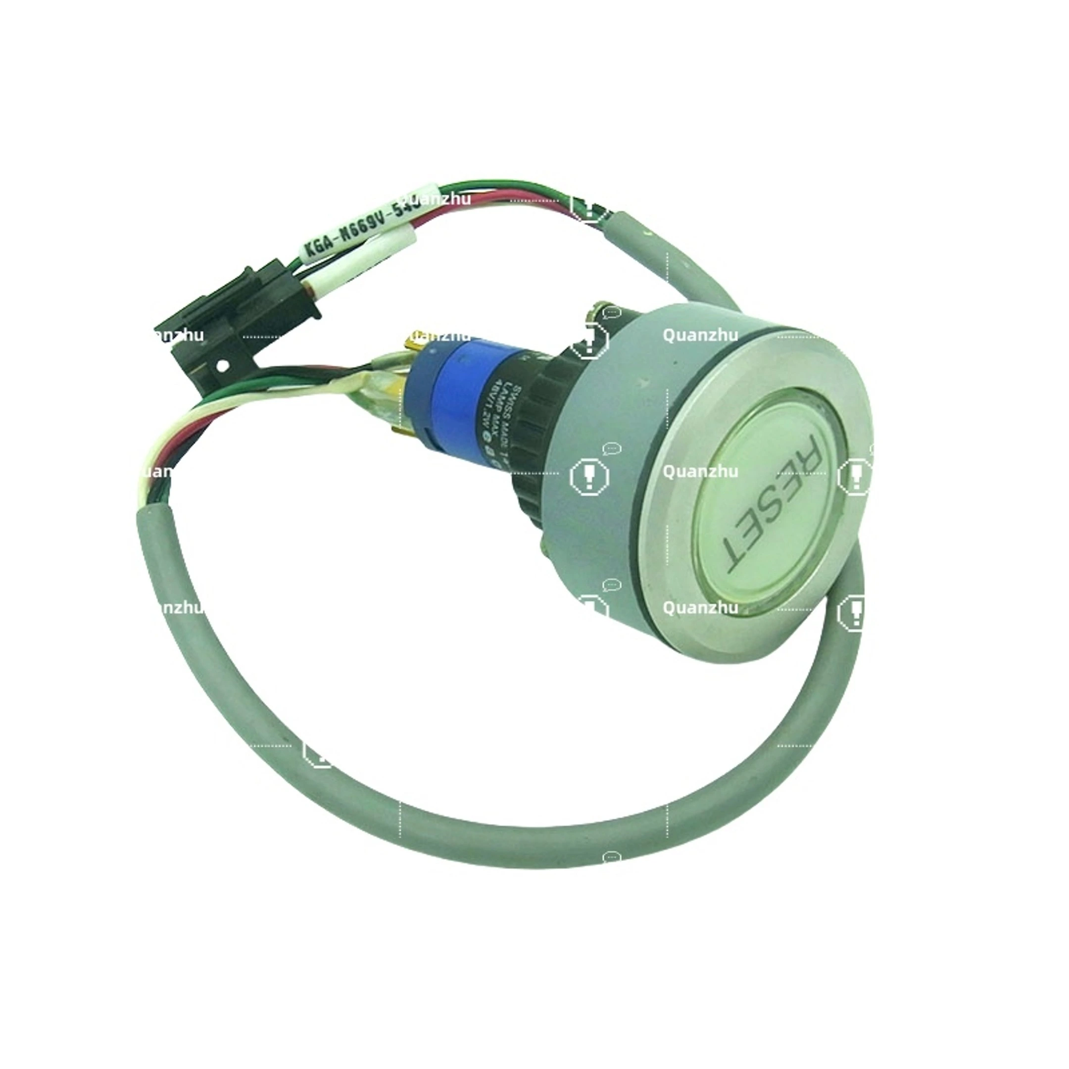 Botão de reset YAMAHA KGA-M669V-54X – Interruptor de controle de alta durabilidade para máquinas SMT Pick-and-Place 1