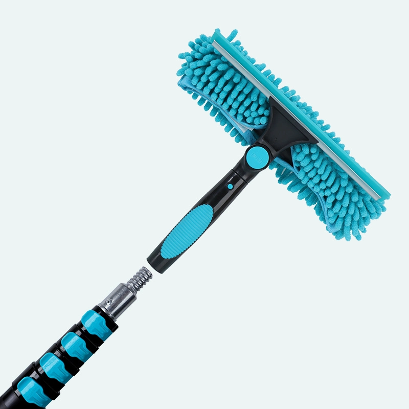 ORIENTJOHN DGS-2 Dual-Sided Window Cleaner - Chenille Washer & Squeegee in One 1