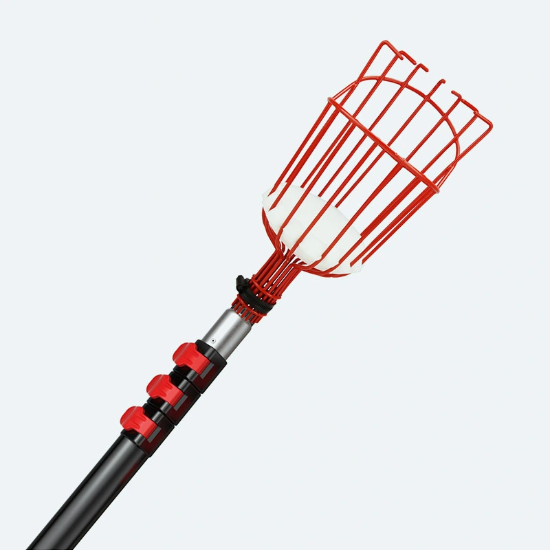 ORIENTJOHN TFP-SG Telescoping Fruit Picker - Adjustable Aluminum Pole (12ft/18ft/24ft) with Customizable Harvest Basket | 1-12m Length Options | Blue/Red & Color Customization 1