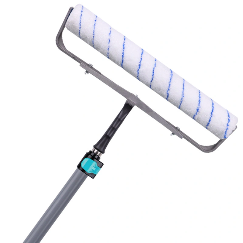 18-inch adjustable large roller brush, retractable iron extension pole, latex paint wall brush tool, suitable for large-area and fast painting of walls, ceilings and floors 1
