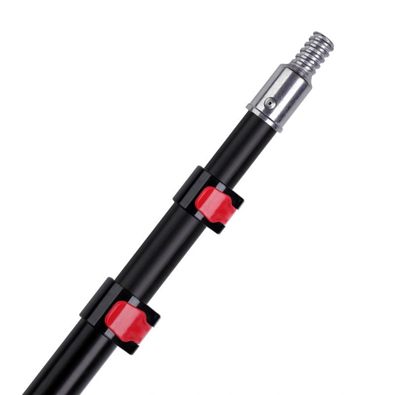 2.4-9 meters multi-specification telescopic extension pole, sturdy aluminum alloy telescopic pole, with flip lock design, suitable for fruit picking, tree pruning (pole only) 1