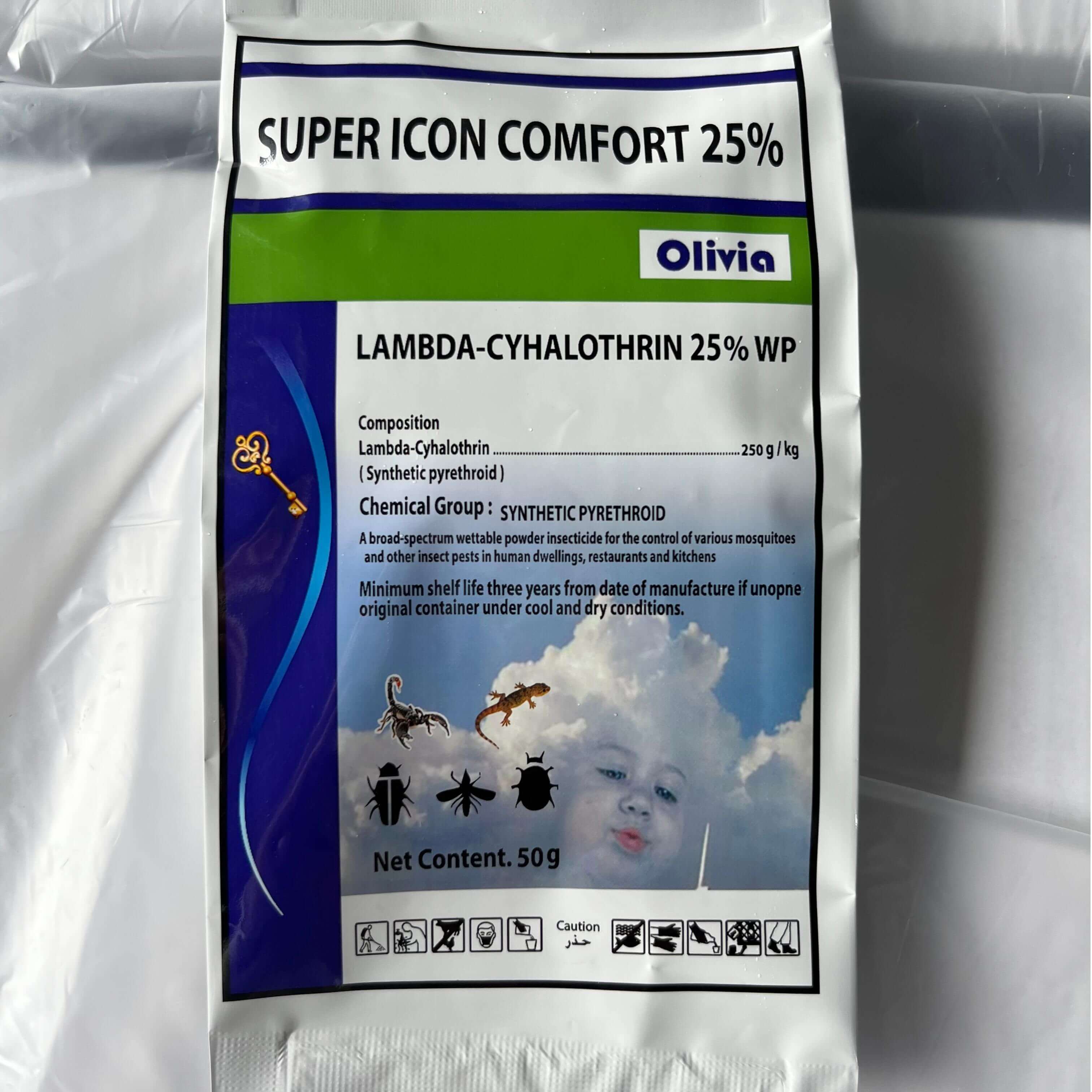 Lambda-Cyhalothrin 25% WP Insecticide 4
