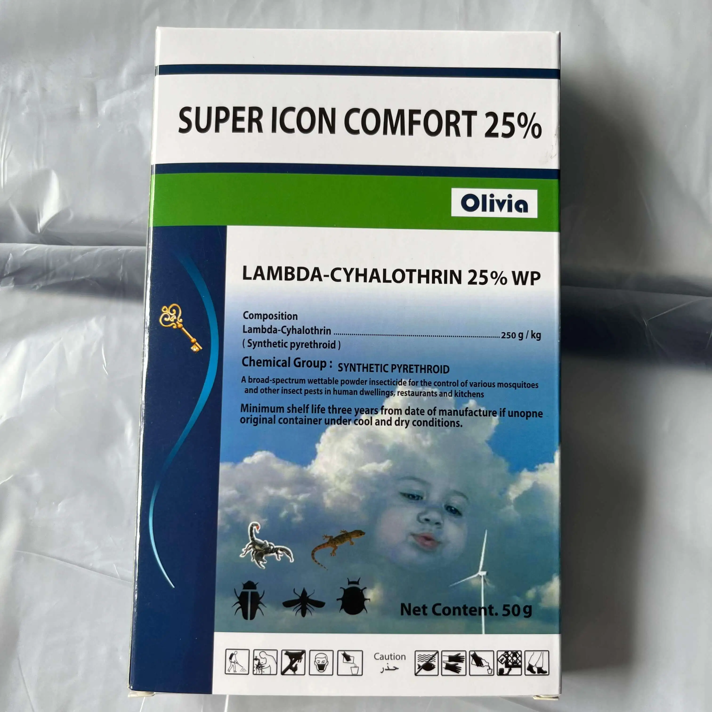 Lambda-Cyhalothrin 25% WP Insecticide 1