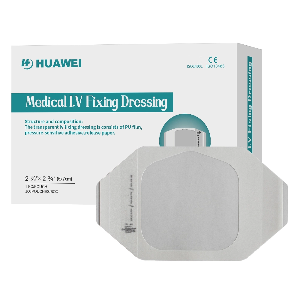 Waterproof Self-adhesive PU Film Dressing IV Catheter Fixing Dressing 6*7cm 1