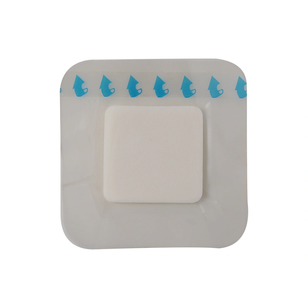 China Professional Ultra-Thin Border Adhesive Dressing Hydrocolloid Foam Dressing 6X6 in for Medium to Heavy Exuding Wounds Factory 1