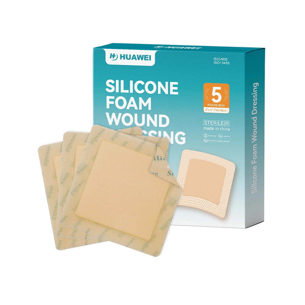 10*10cm silicone foam wound dressing 1