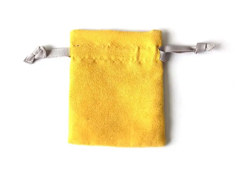 Custom suede drawstring pouch pouches for business for necklace 3