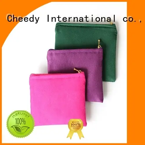 Cheedy packaging faux suede handbags for business for watch 1