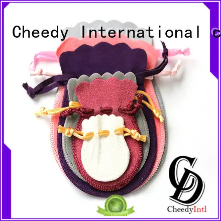 Cheedy packaging velvet pouch bag suppliers for jewelry 1