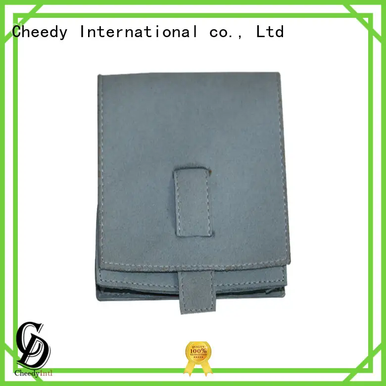 Custom suede gift bags suede company for watch 1