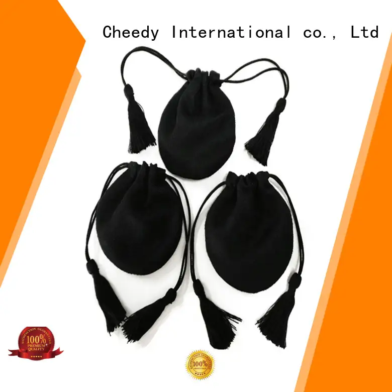 Custom velvet bags pouches jewelry for business for necklace 1
