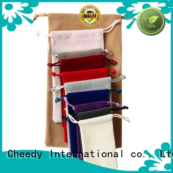 Cheedy Custom personalized velvet favor bags suppliers for necklace 1